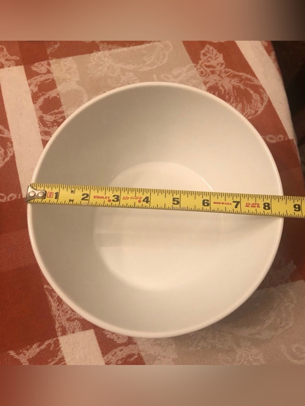 Crate & Barrel Asymmetrical 8.5”D White Serving Bowl 2.75”H Front & 4.25” Back - Picture 3 of 9